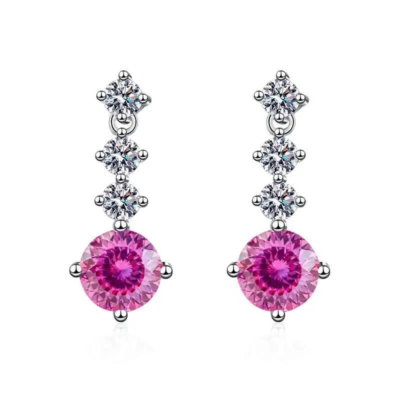 Moissanite Drop Earrings