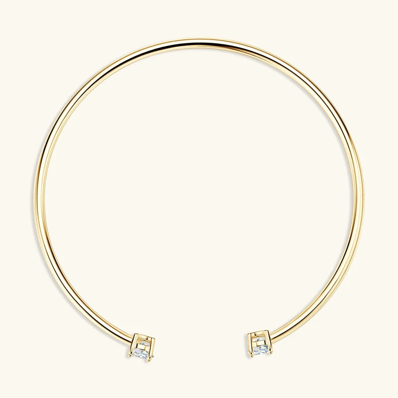 Moissanite Cuff Bracelet