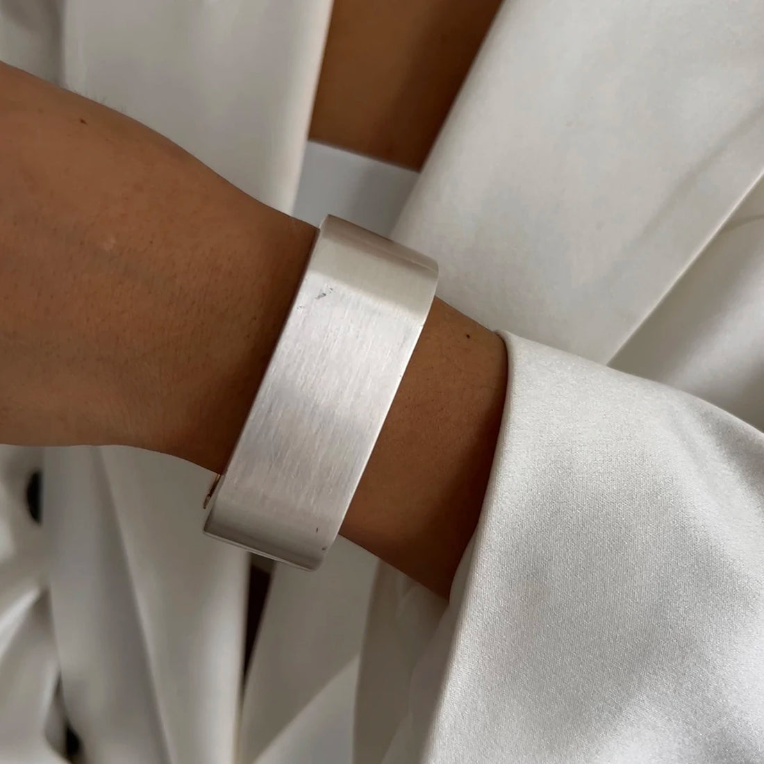 Geometric Metal Cuff Bracelet
