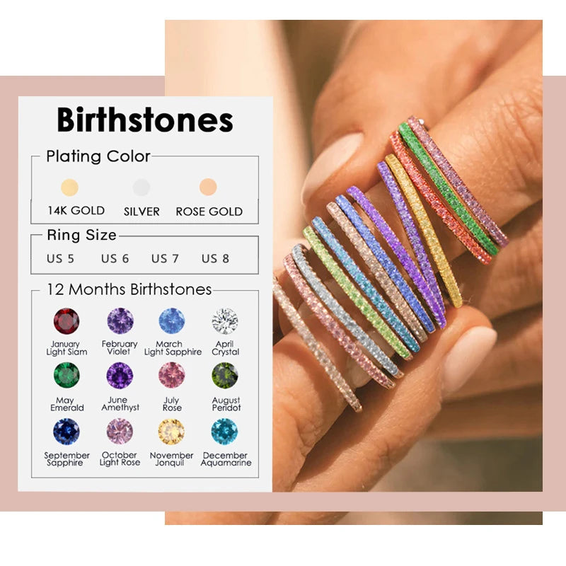 Birthstone Eternity Ring