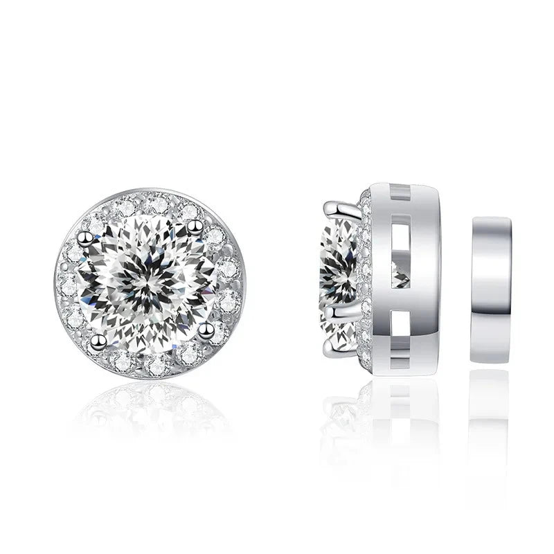 Magnetic Moissanite Earrings