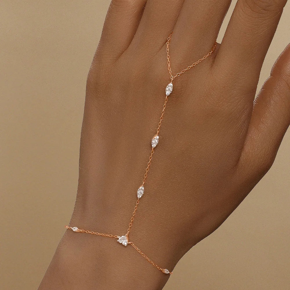 Clover Hand Chain Bracelet