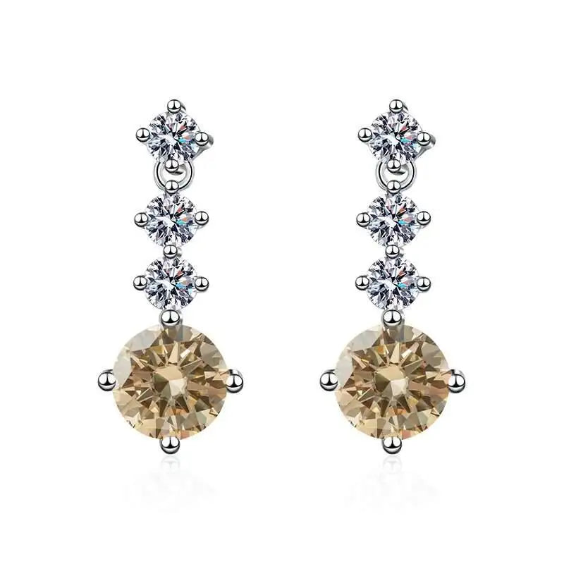Moissanite Drop Earrings