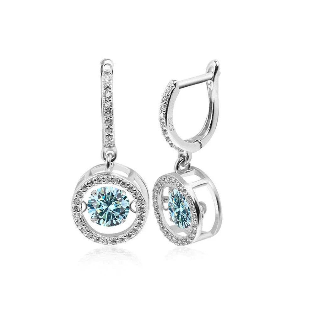 Heart Moissanite Earrings