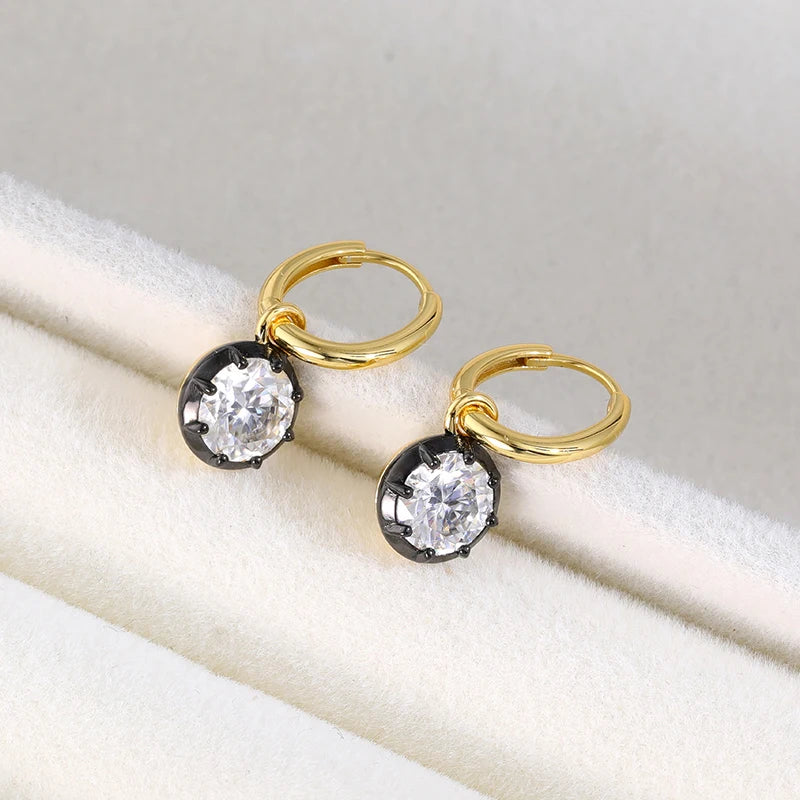 Moissanite Drop Earrings
