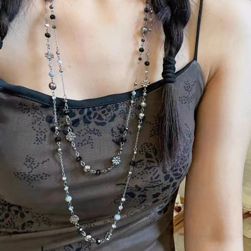 Double Pearl Necklace