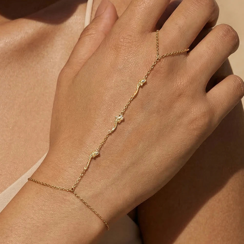 Sterling Hand Chain Bracelet