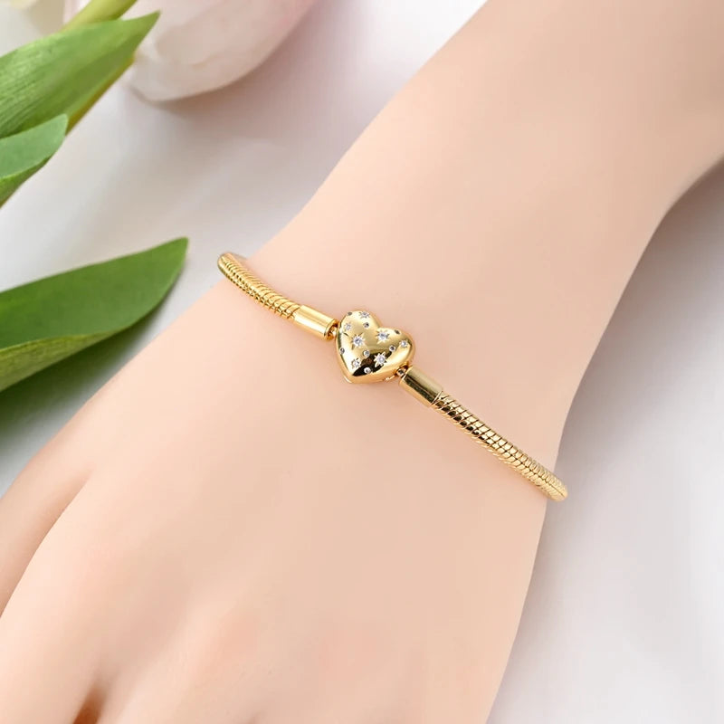 Heart Charm Bracelet