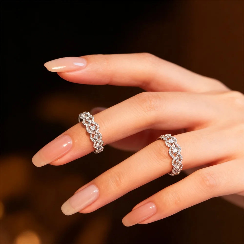 Lace Moissanite Ring