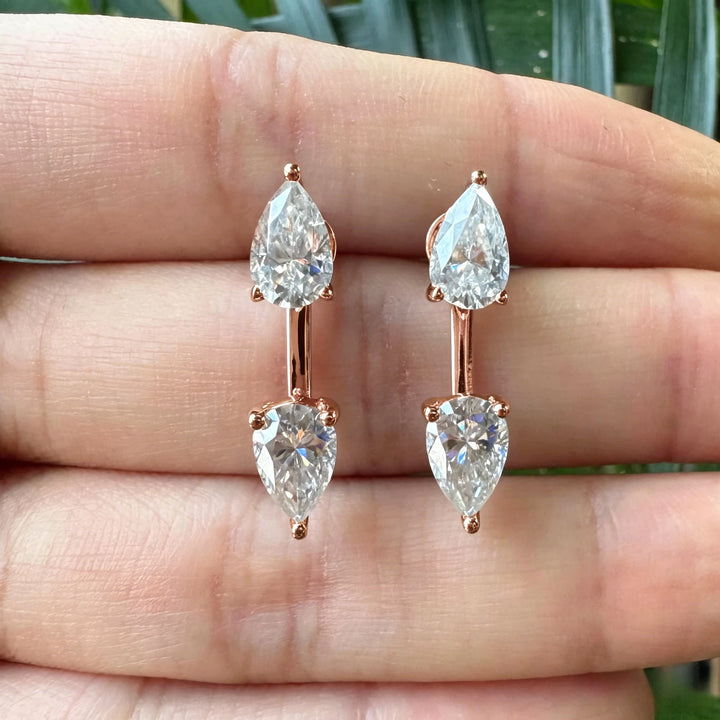 Pear Stud Earrings