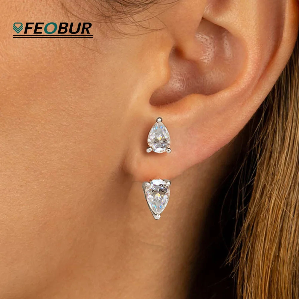 Pear Stud Earrings