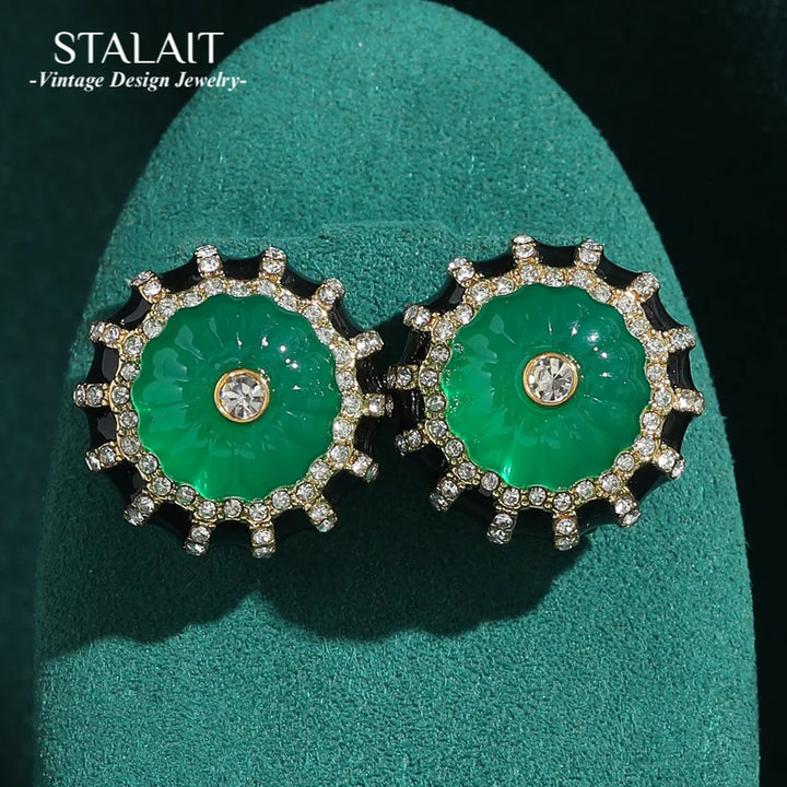 Green Pumpkin Studs