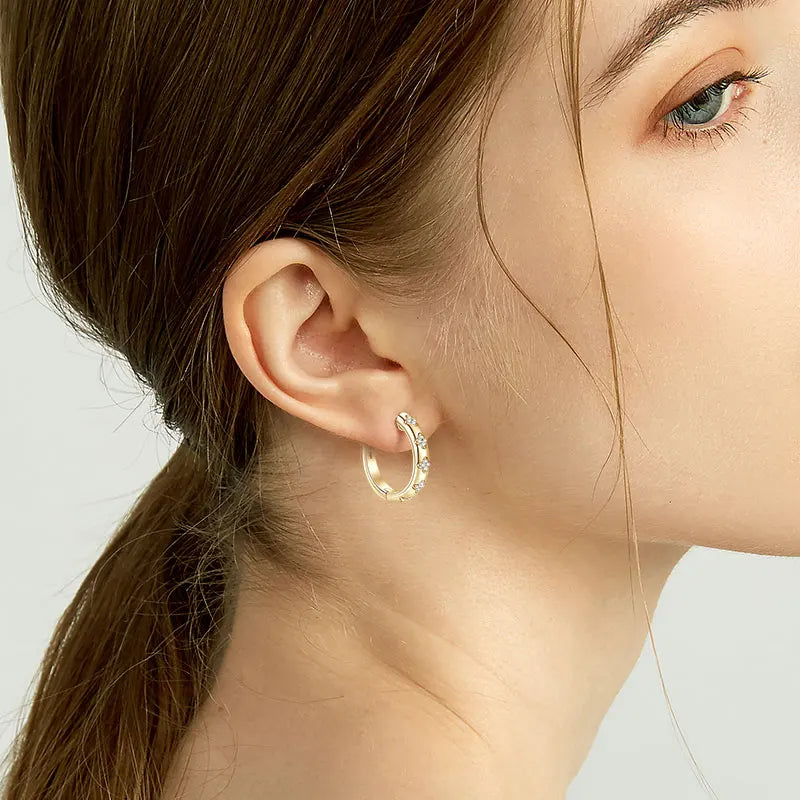 Clover Hoop Earrings