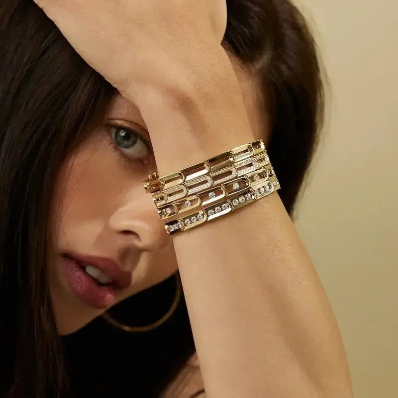 Geometric Paperclip Bracelet