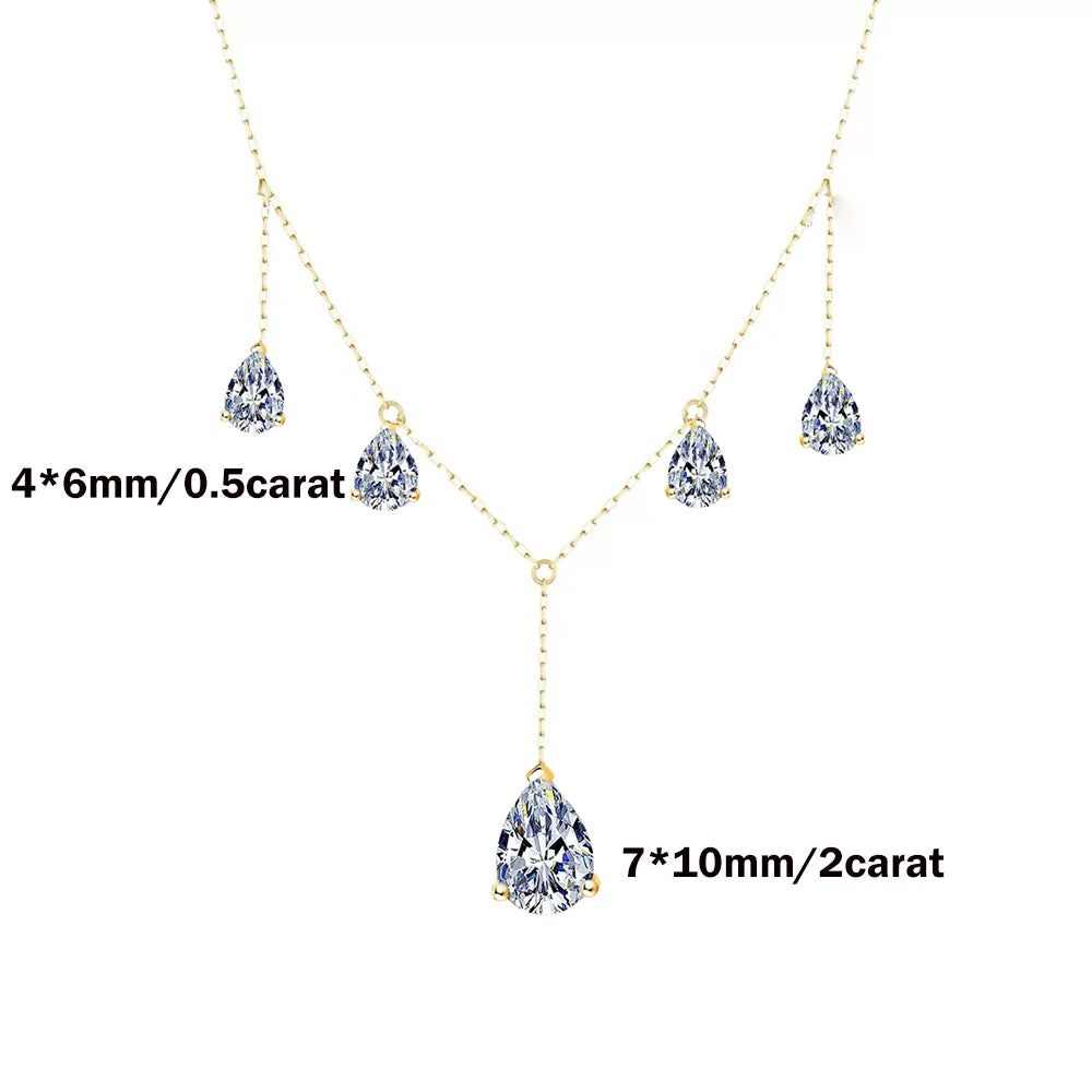 Tassel Moissanite Necklace