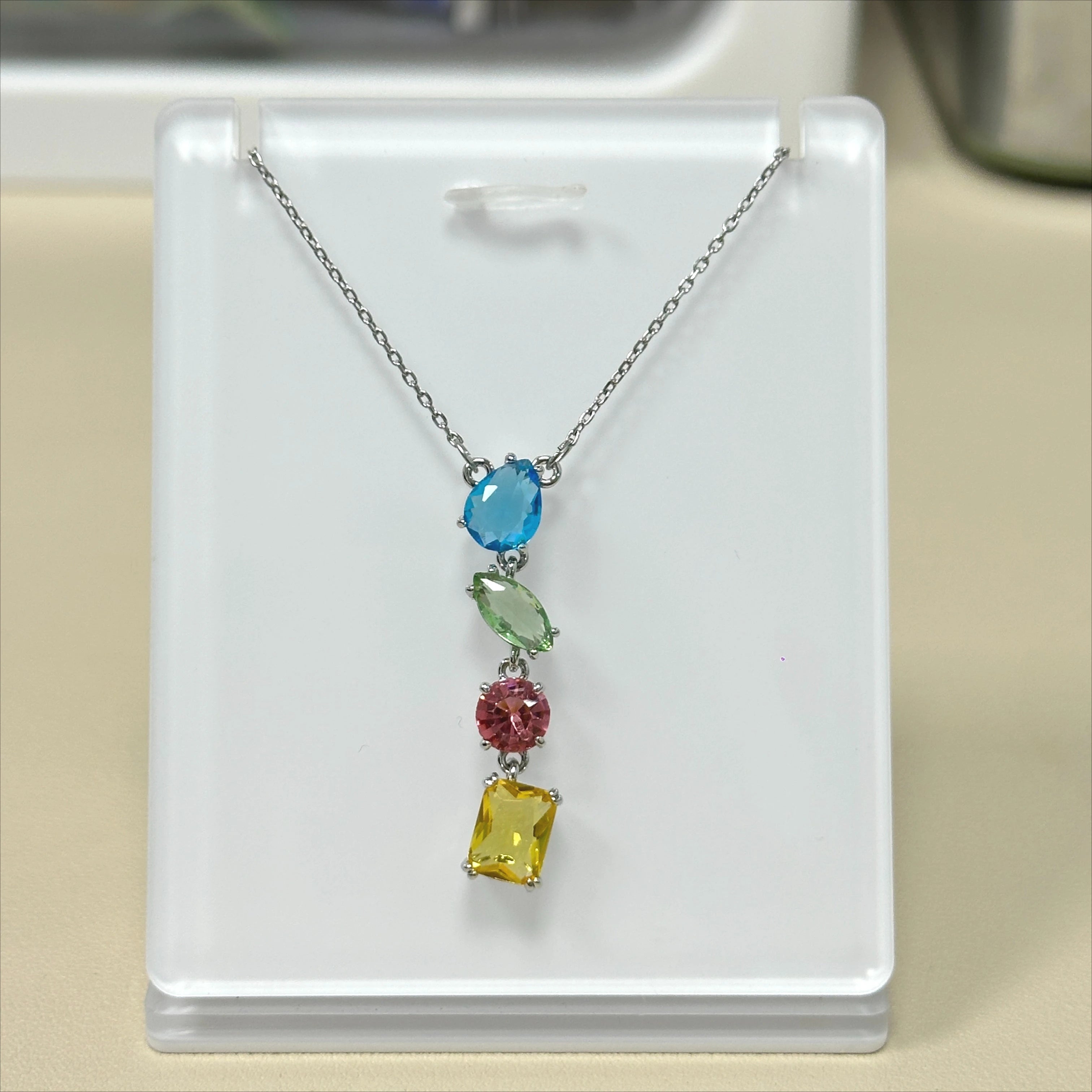 Colorful Crystal Choker Set