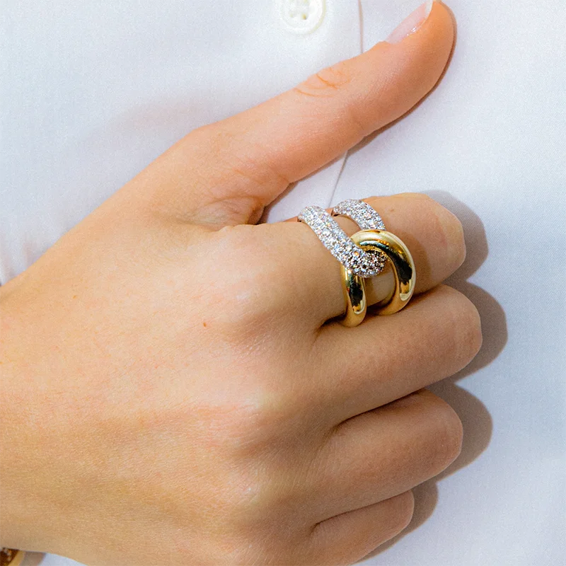 Diamond Cross Ring