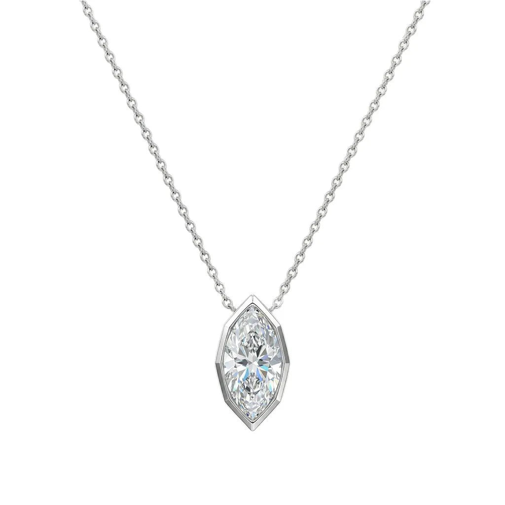 Marquise Pendant Necklace