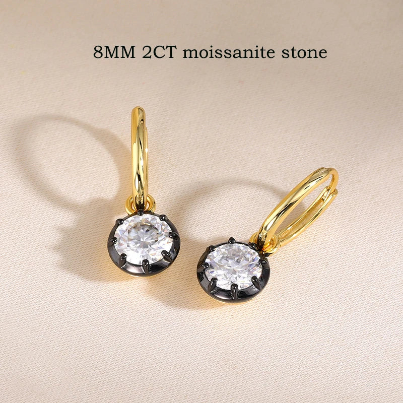 Moissanite Drop Earrings