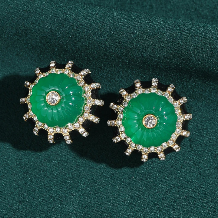 Green Pumpkin Studs