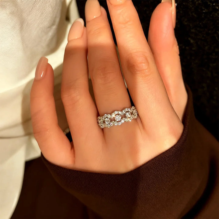 Lace Moissanite Ring