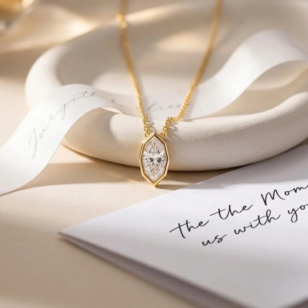 Marquise Pendant Necklace