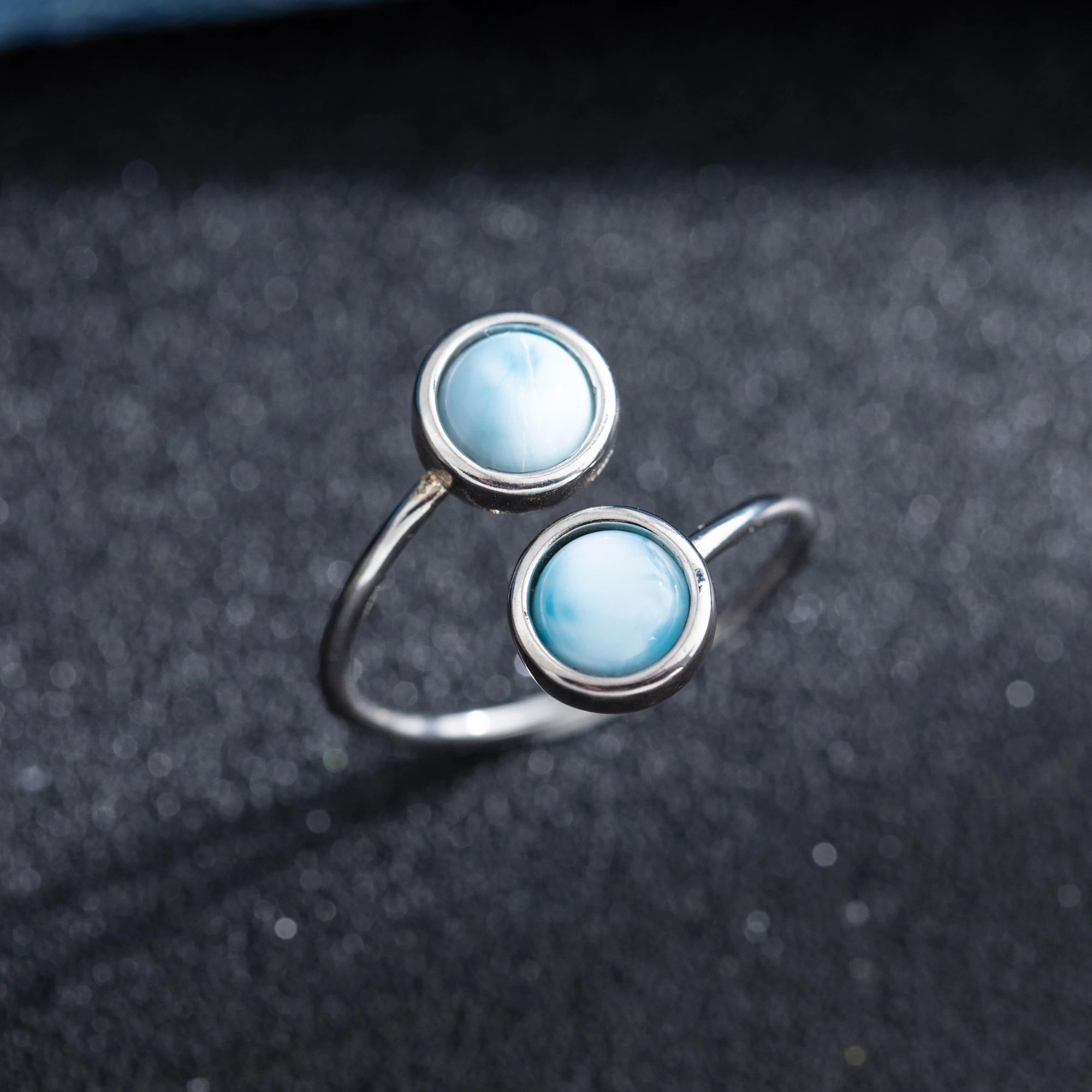 Larimar Cocktail Ring