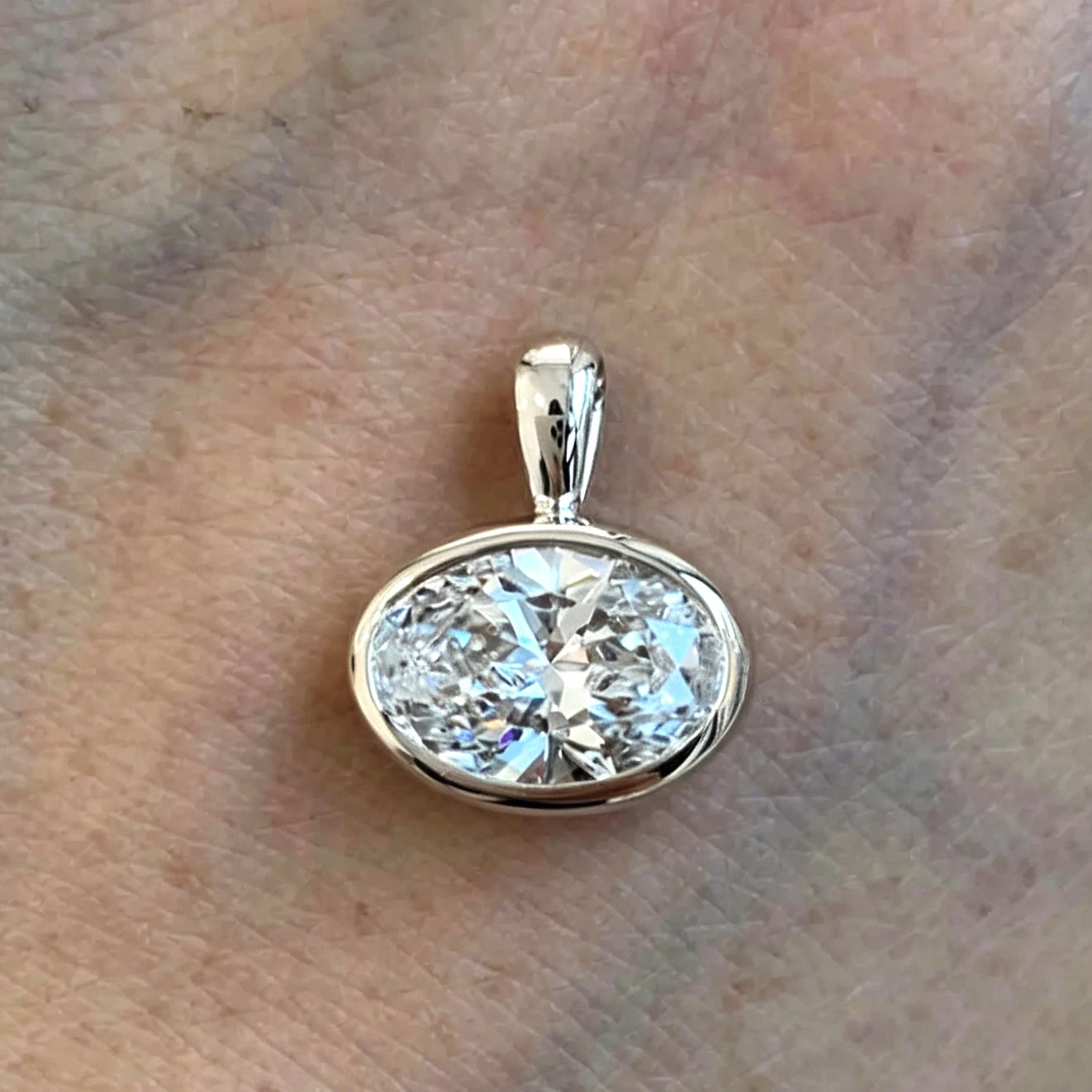 Oval Moissanite Choker