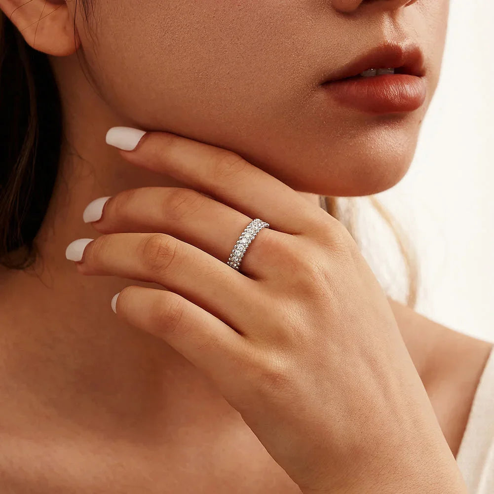 Moissanite Eternity Ring