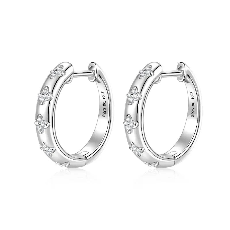 Clover Hoop Earrings