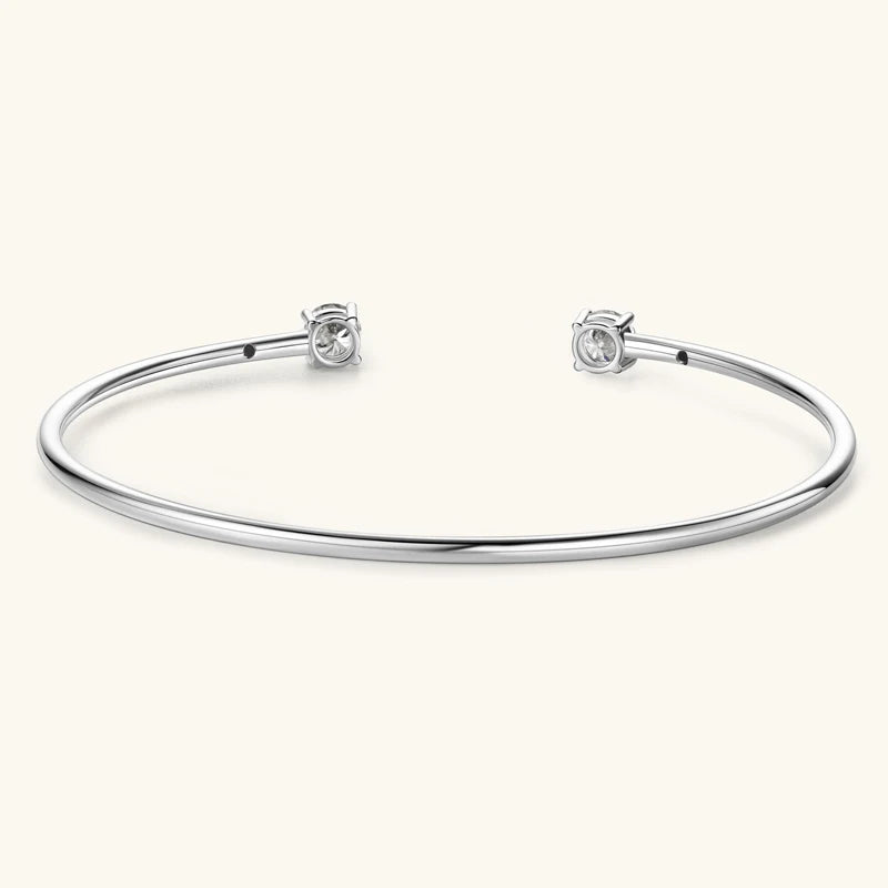 Moissanite Cuff Bracelet
