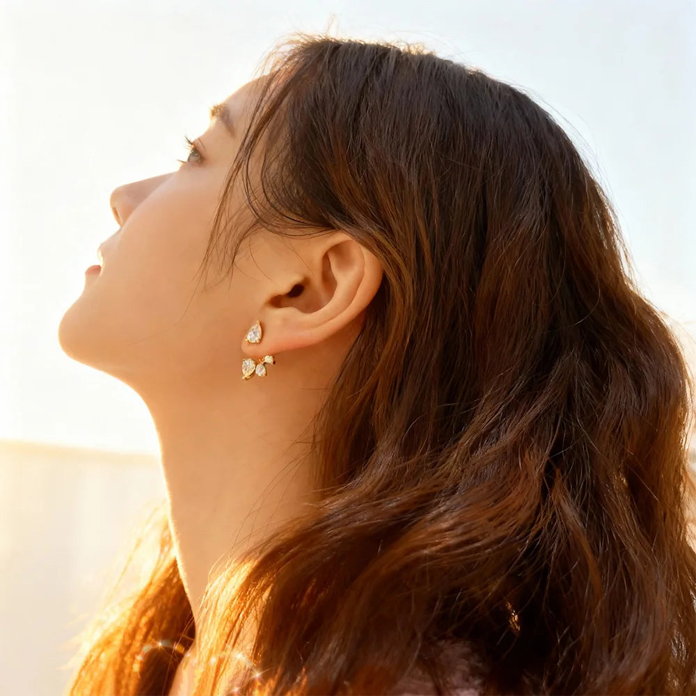 Waterdrop Moissanite Earrings