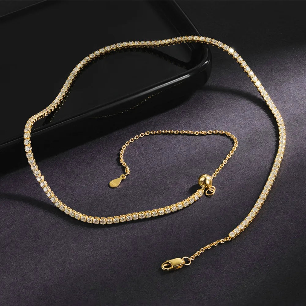 Moissanite Tennis Necklace