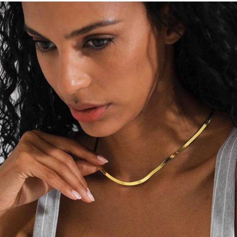 Gold Snake Necklace