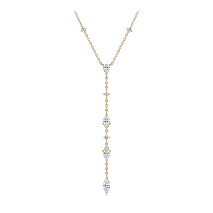 Y-Shaped Moissanite Necklace