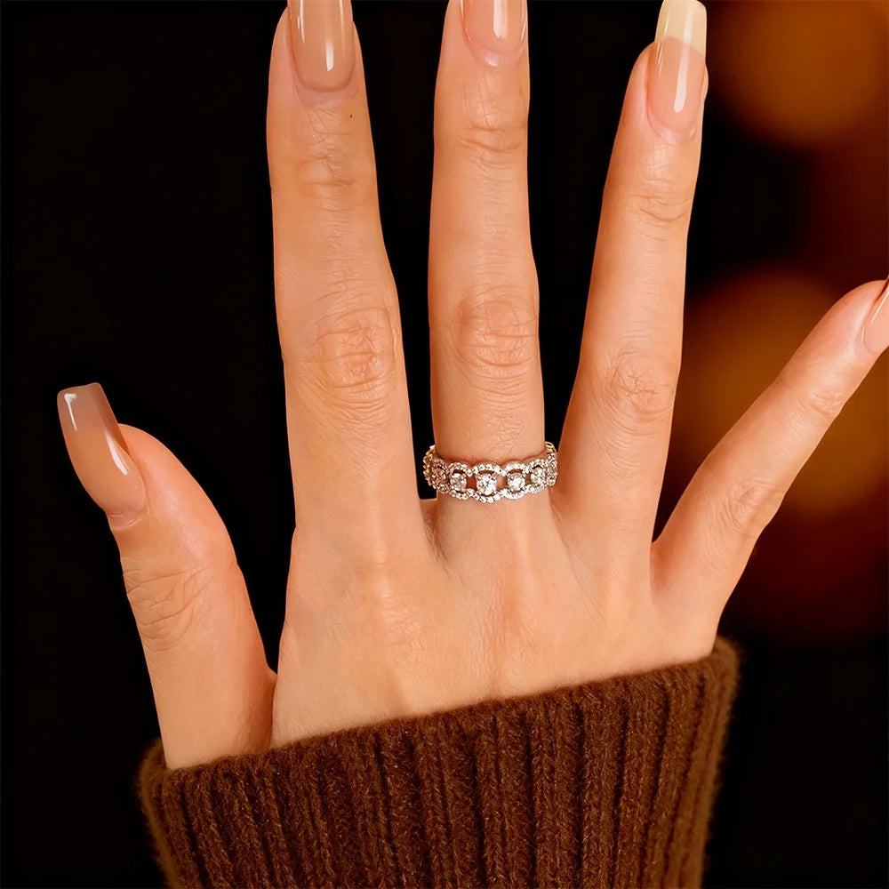 Lace Moissanite Ring