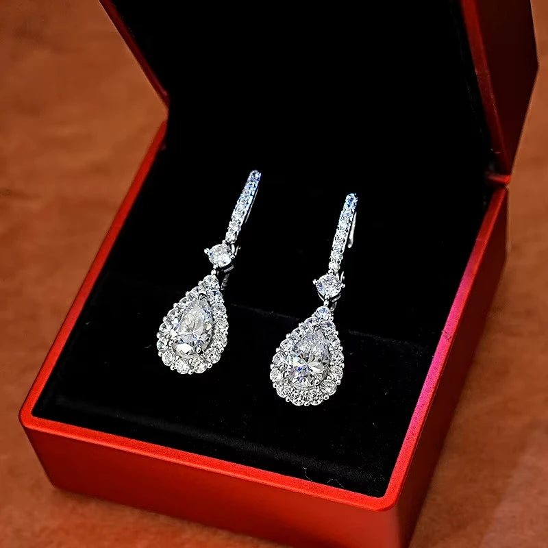 Sparkling Silver Earrings