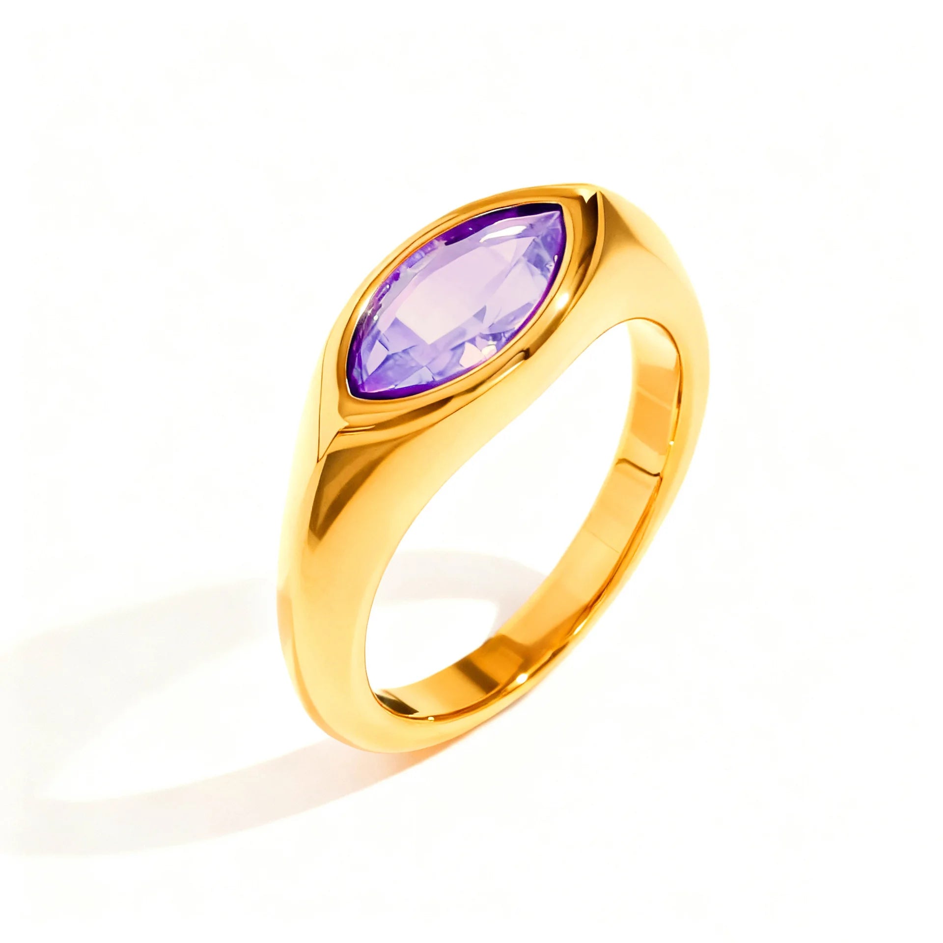Titanium Marquise Ring