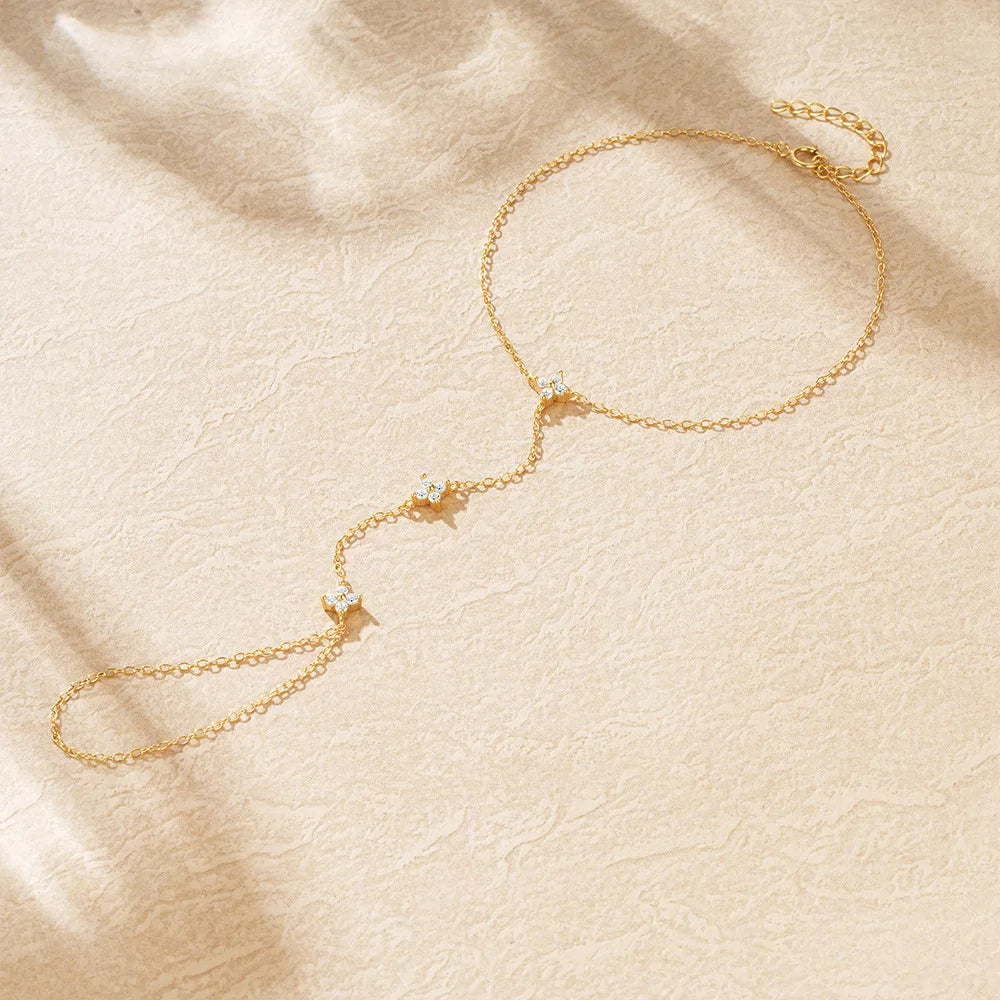 Clover Hand Chain Bracelet