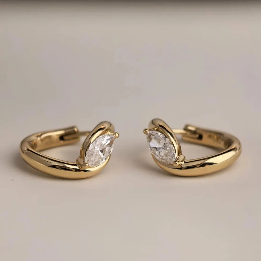 Marquise Stud Earrings