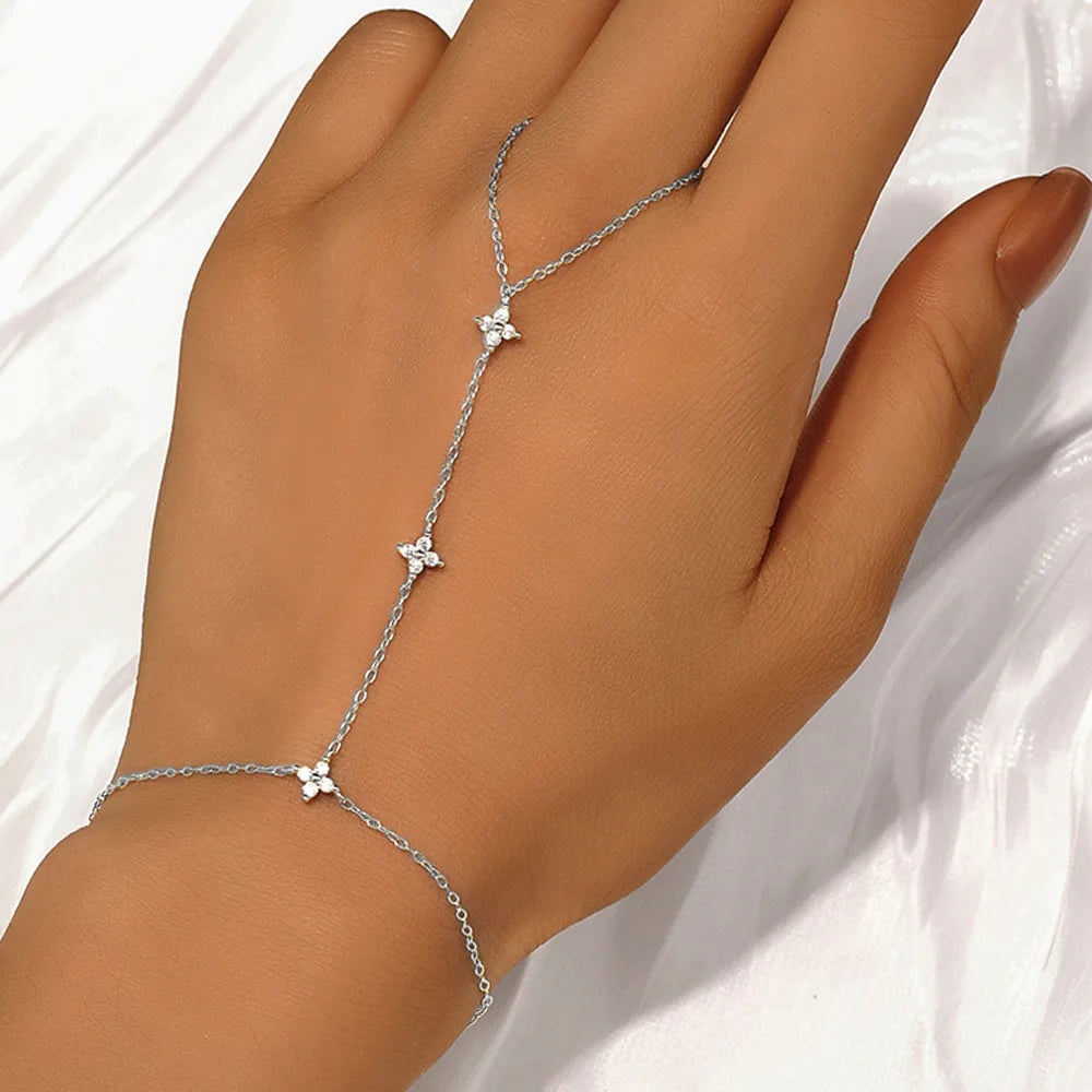 Clover Hand Chain Bracelet