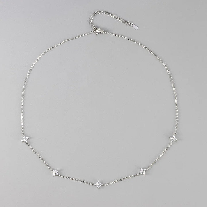 Clover Zircon Necklace