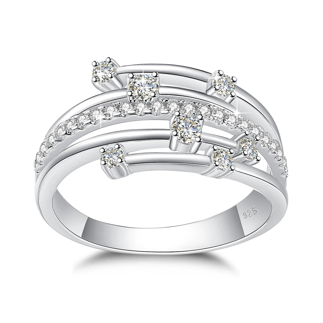 Moissanite Eternity Band