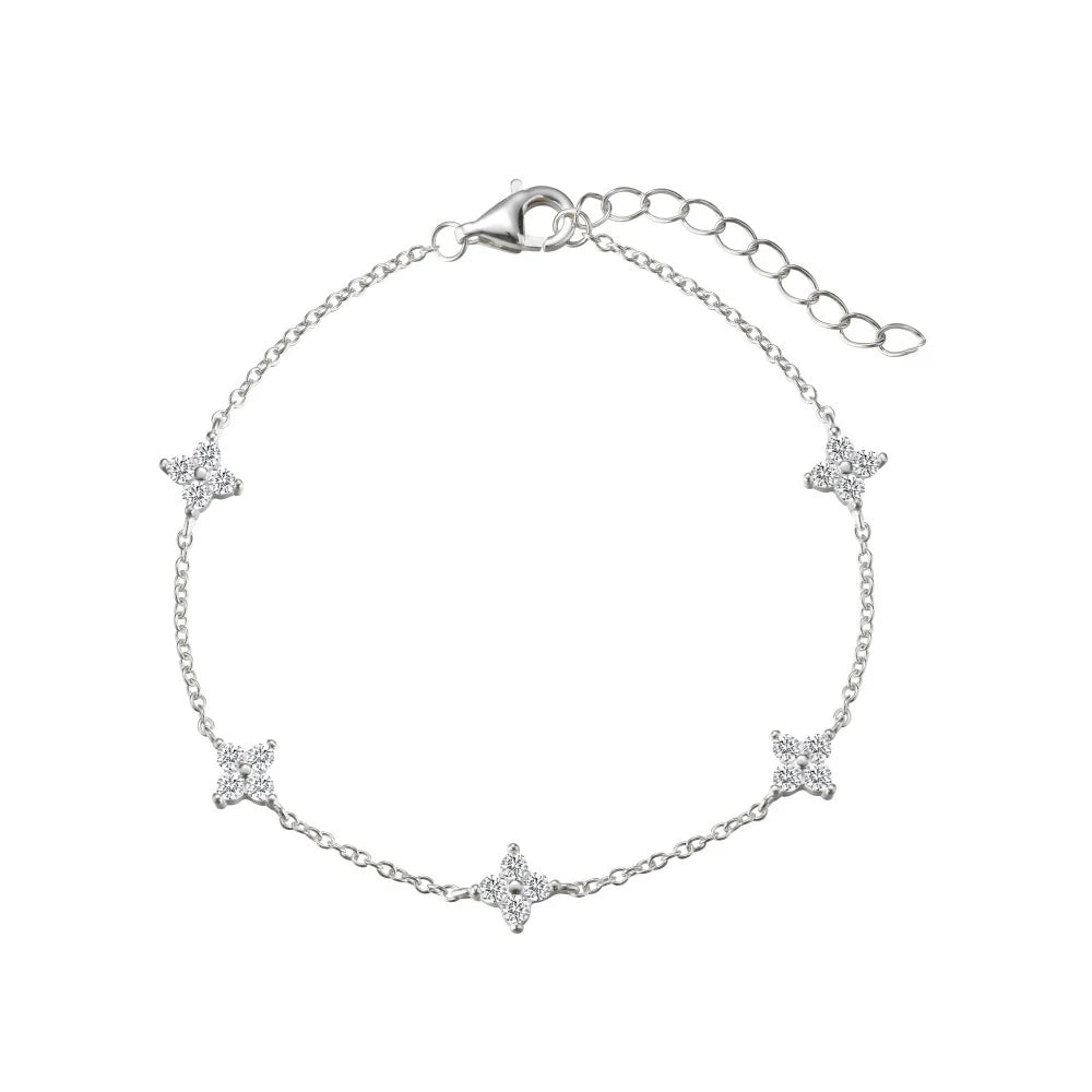 Clover Zircon Necklace