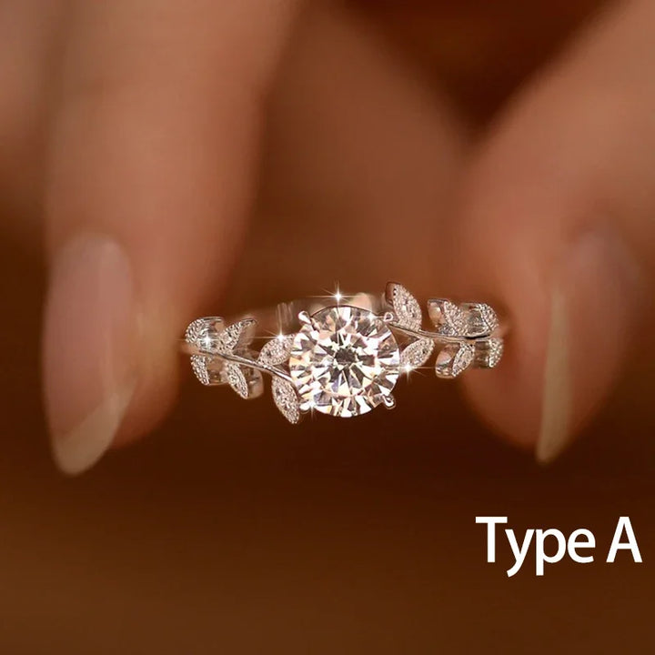 Solitaire Moissanite Ring