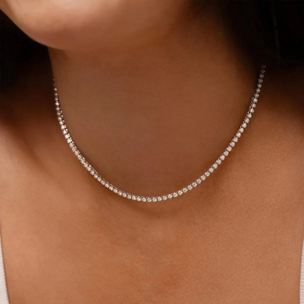 Moissanite Tennis Necklace