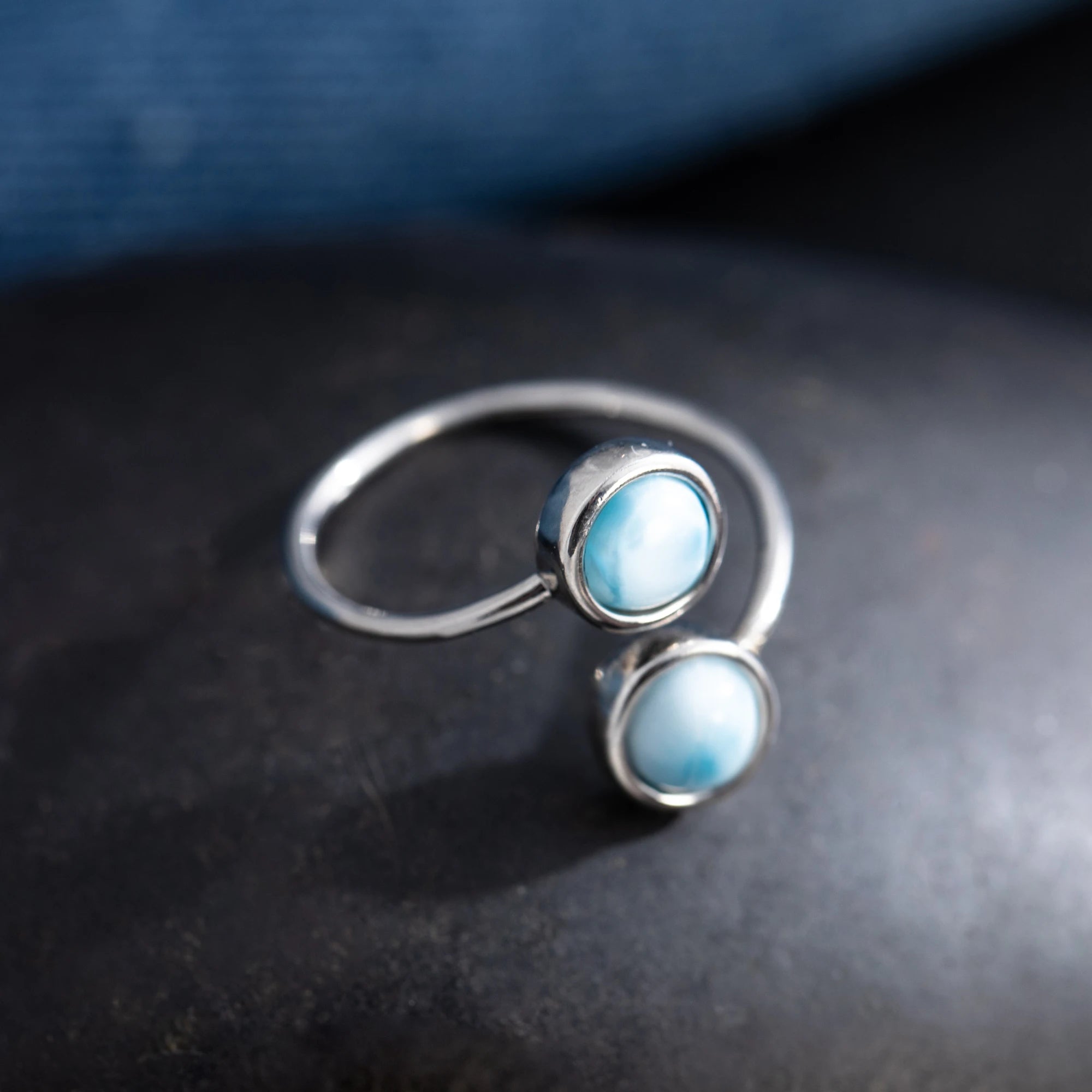 Larimar Cocktail Ring
