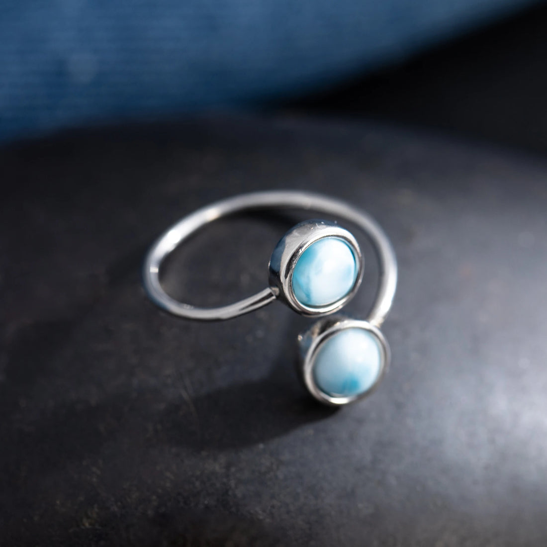 Larimar Cocktail Ring