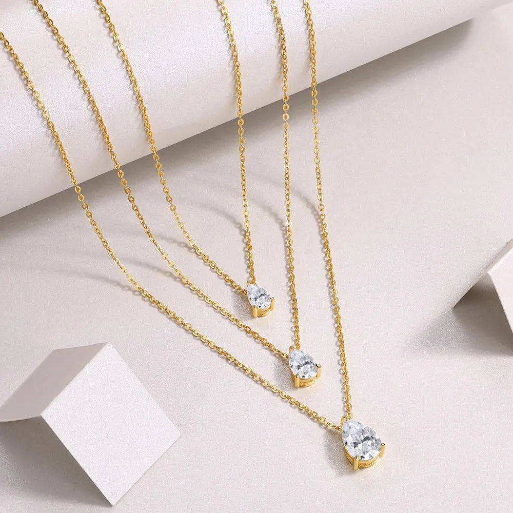 Pear Pendant Necklace