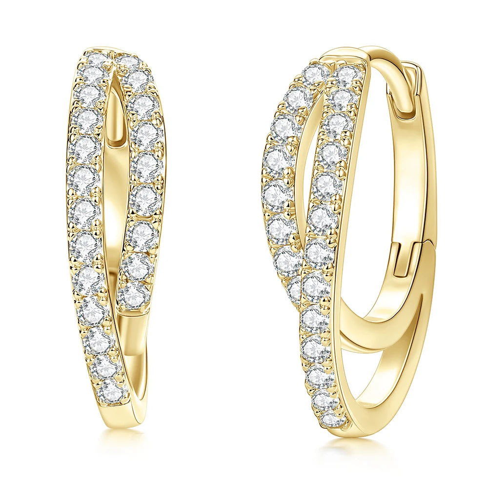Halo Moissanite Earrings